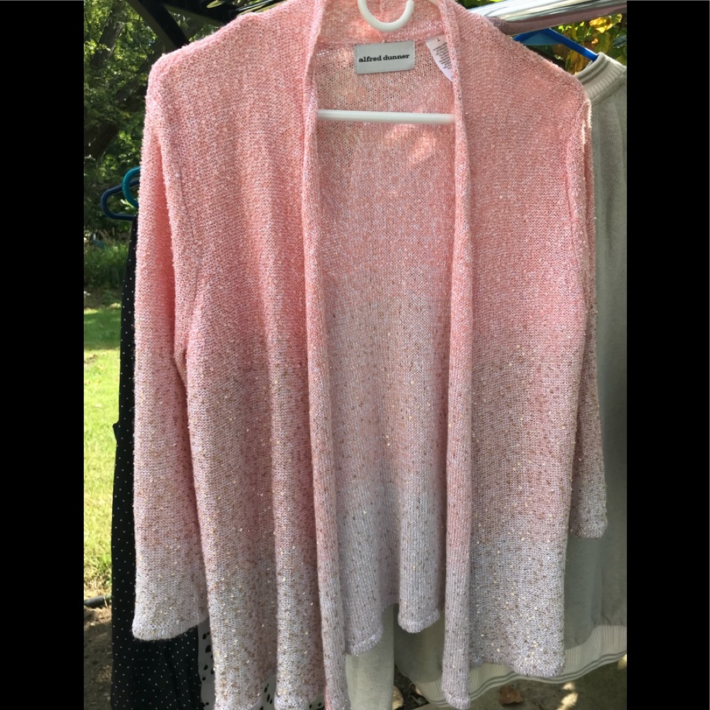 Gold sequence Alfred Dunner sweater size l